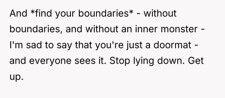 And *find your boundaries* - without boundaries, and without an...