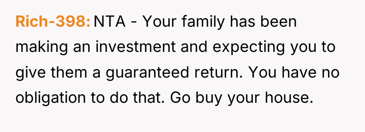 Rich-398 NTA - Your family has been making an investment...