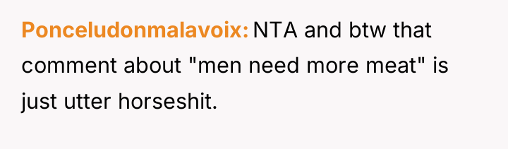 Ponceludonmalavoix NTA and btw that comment about "men need more...