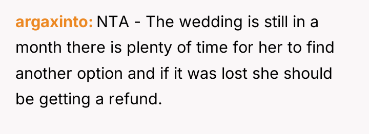 argaxinto NTA - The wedding is still in a month...