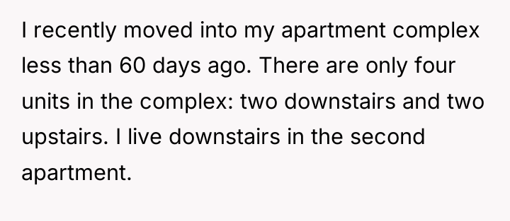 I recently moved into my apartment complex less than 60...