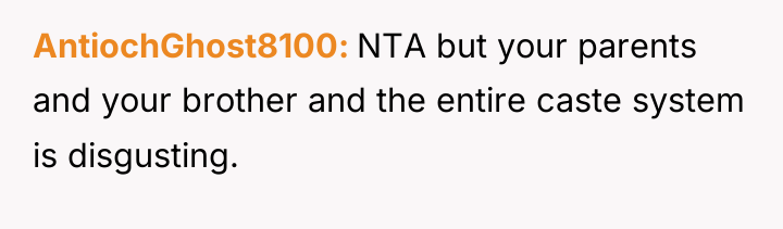 AntiochGhost8100 NTA but your parents and your brother and the...