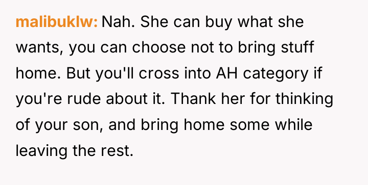 malibuklw Nah. She can buy what she wants, you can...