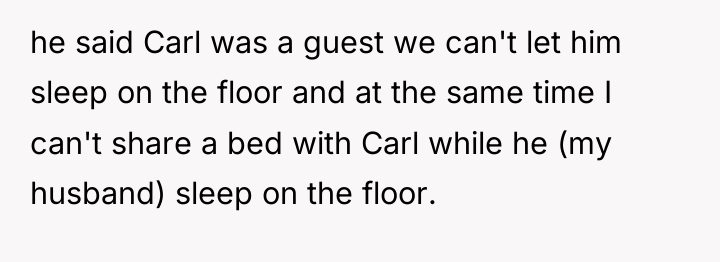 he said Carl was a guest we can't let him...