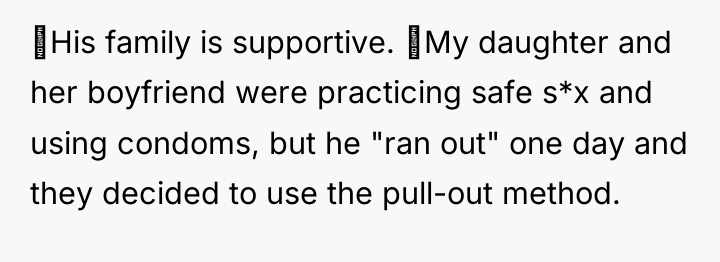 â–ªHis family is supportive. â–ªMy daughter and her boyfriend were...