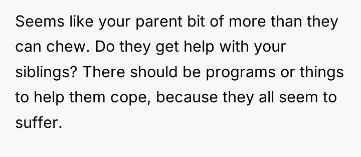 Seems like your parent bit of more than they can...