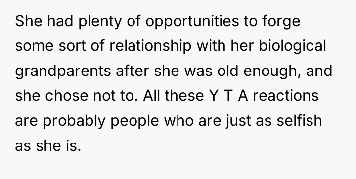 She had plenty of opportunities to forge some sort of...
