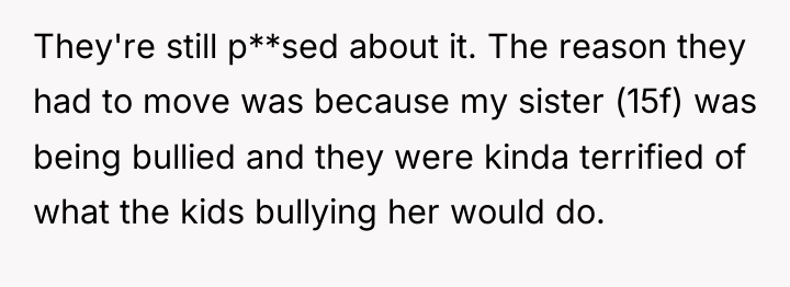They're still p**sed about it. The reason they had to...