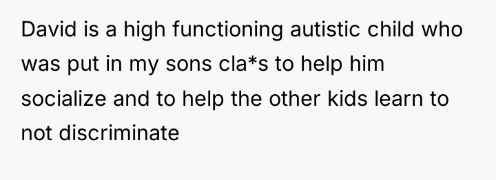 David is a high functioning autistic child who was put...