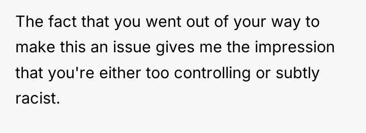 The fact that you went out of your way to...