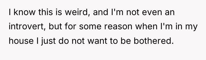 I know this is weird, and I'm not even an...