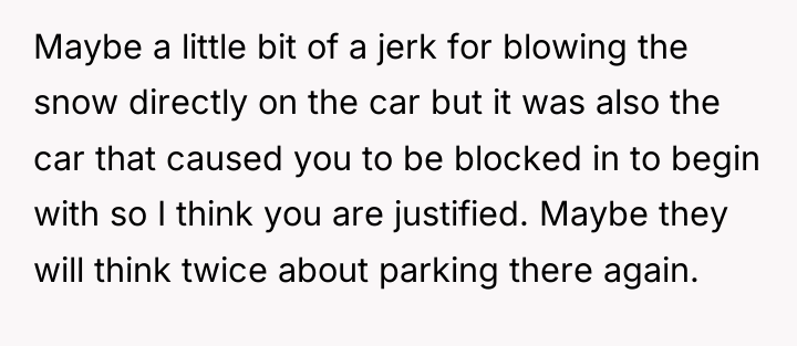 Maybe a little bit of a jerk for blowing the...