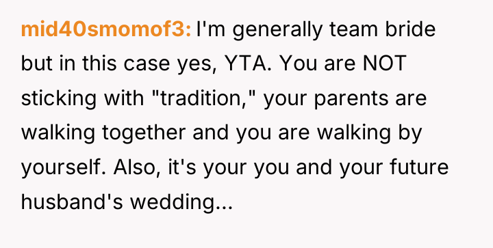 mid40smomof3 I'm generally team bride but in this case yes,...