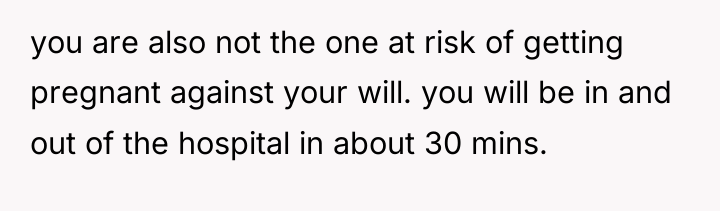 you are also not the one at risk of getting...