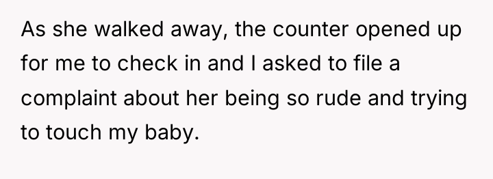 As she walked away, the counter opened up for me...