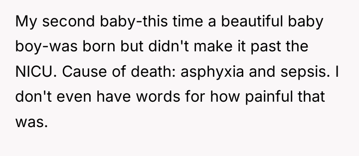My second baby-this time a beautiful baby boy-was born but...