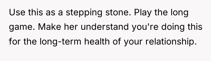 Use this as a stepping stone. Play the long game....