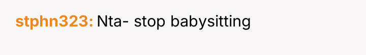 stphn323 Nta- stop babysitting