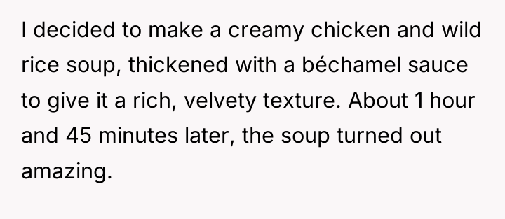 I decided to make a creamy chicken and wild rice...