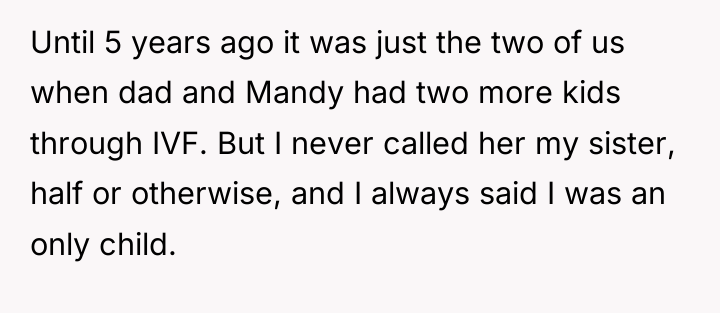 Until 5 years ago it was just the two of...