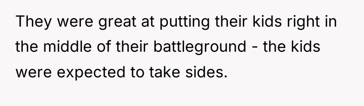 They were great at putting their kids right in the...