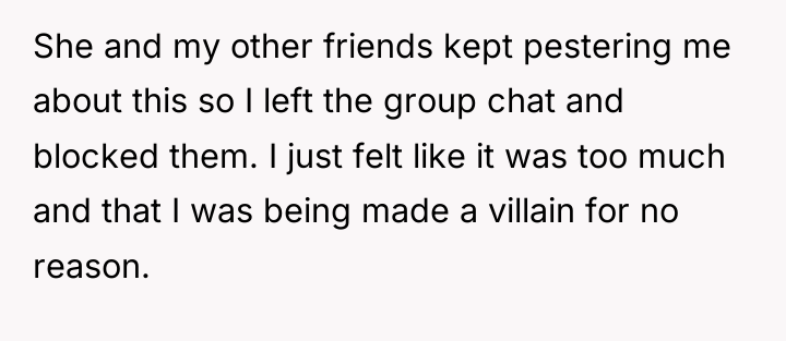 She and my other friends kept pestering me about this...