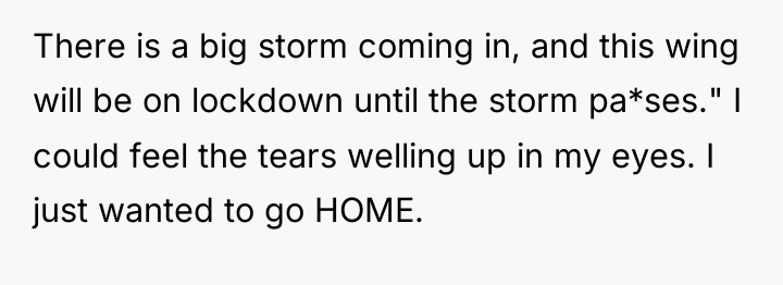 There is a big storm coming in, and this wing...
