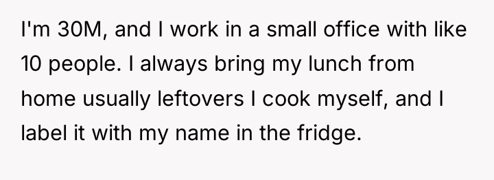 I'm 30M, and I work in a small office with...