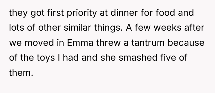 they got first priority at dinner for food and lots...