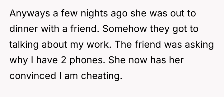 Anyways a few nights ago she was out to dinner...
