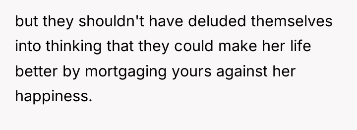 but they shouldn't have deluded themselves into thinking that they...