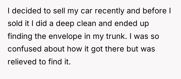 I decided to sell my car recently and before I...