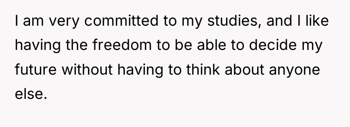 I am very committed to my studies, and I like...