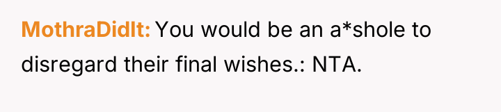 MothraDidIt You would be an a*shole to disregard their final...