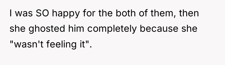 I was SO happy for the both of them, then...