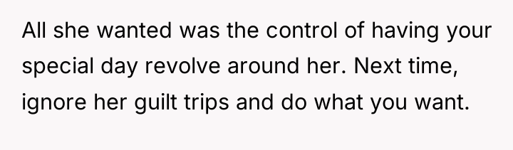 All she wanted was the control of having your special...