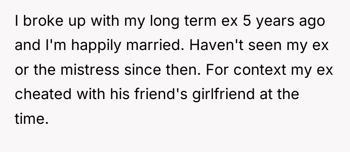 I broke up with my long term ex 5 years...
