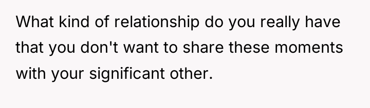 What kind of relationship do you really have that you...