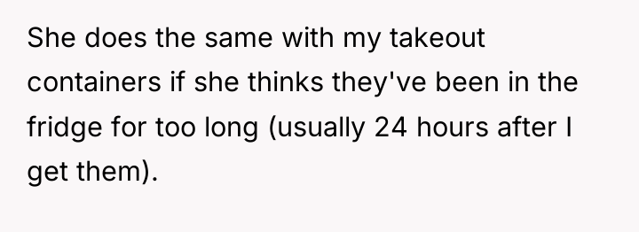 She does the same with my takeout containers if she...