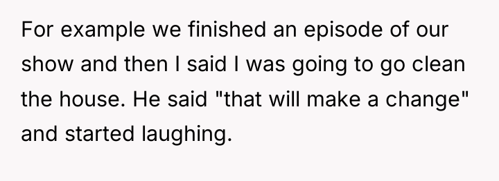 For example we finished an episode of our show and...