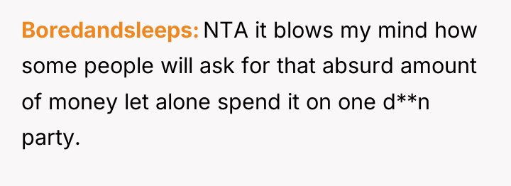 Boredandsleeps NTA it blows my mind how some people will...