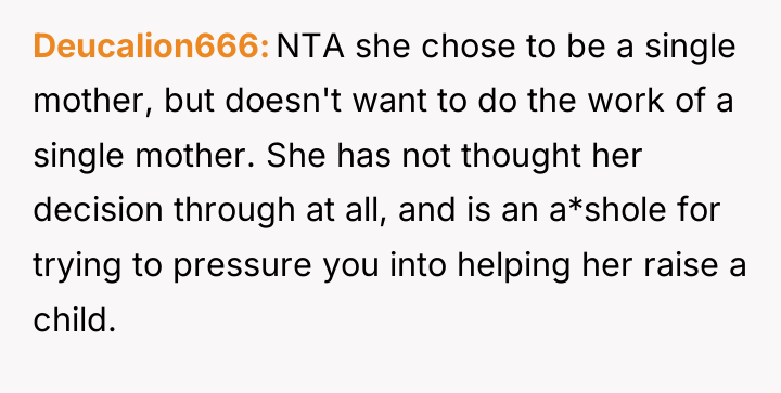 Deucalion666 NTA she chose to be a single mother, but...