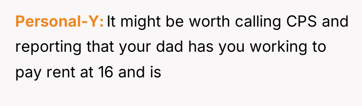 Personal-Y It might be worth calling CPS and reporting that...