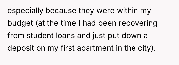 especially because they were within my budget (at the time...