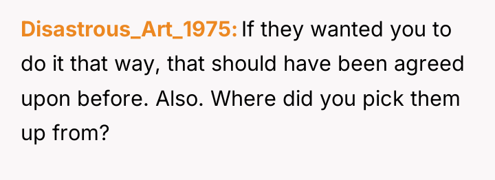 Disastrous_Art_1975 If they wanted you to do it that way,...