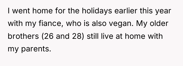 I went home for the holidays earlier this year with...