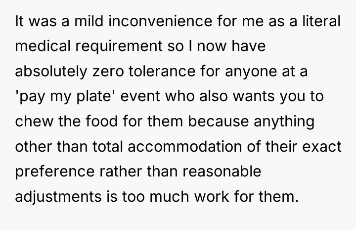 It was a mild inconvenience for me as a literal...