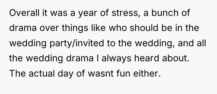 Overall it was a year of stress, a bunch of...