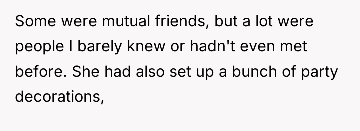 Some were mutual friends, but a lot were people I...