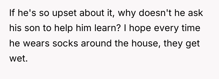 If he's so upset about it, why doesn't he ask...
